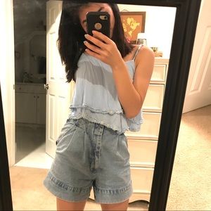 two tiered daisy top